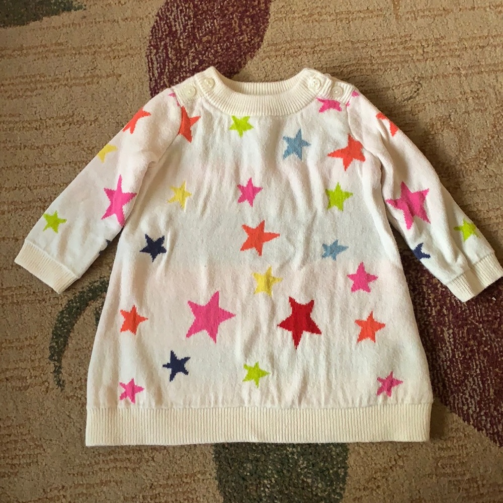GAP star sweater tunic mini dress length